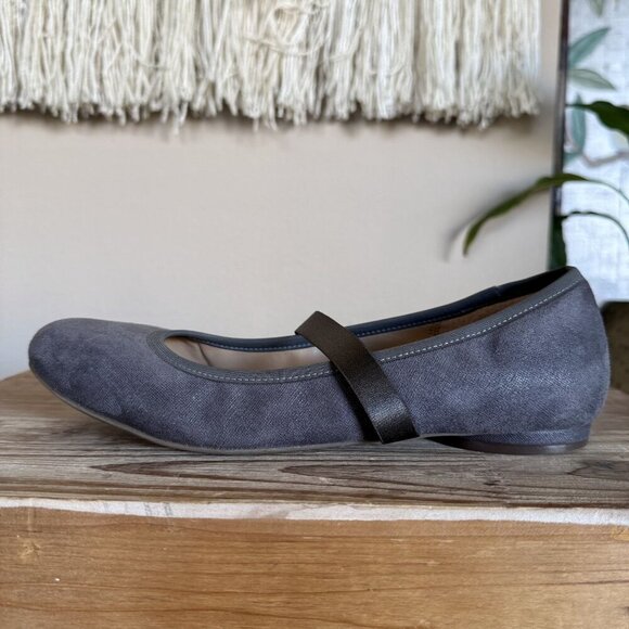 Vionic Joseline Silver Putter Shimmer Mary Jane Ballet Flat Shoes Size 8 - Picture 5 of 16